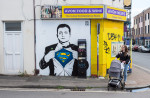 Upfest President Volodymyr Zelenskyy mural, Bristol, UK - 16 May 2022