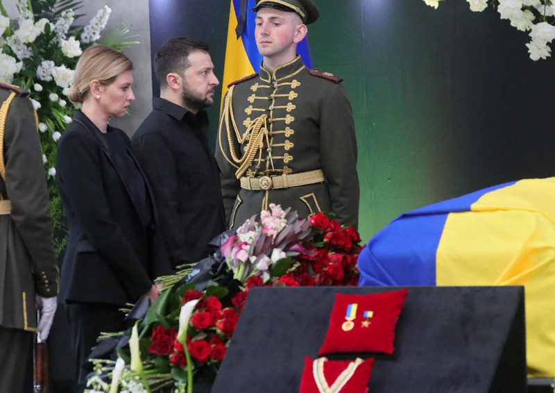 Lying-in-state of Ukraine’s First President Leonid Kravchuk - Kyiv