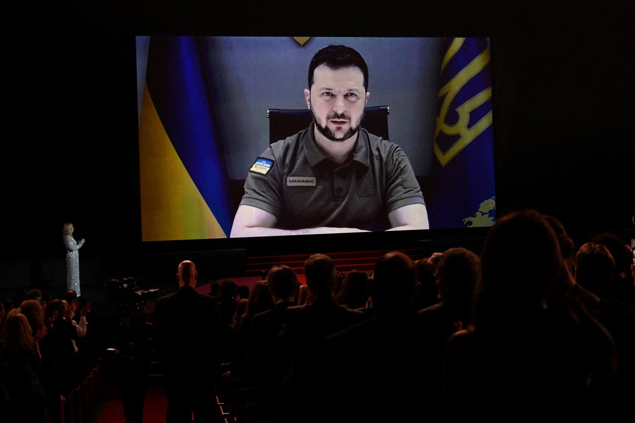 Zelenski, discurs la Festivalul de Film de la Cannes: „Avem nevoie de un nou Chaplin care să demonstreze că cinemaul nu este mut"