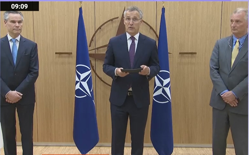 Moment istoric. Suedia și Finlanda și-au depus candidaturile la NATO