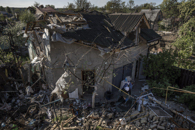 Residents Return to Homes in Irpin, Ukraine After Russian Shelling in Early March