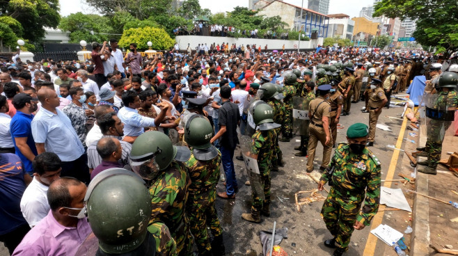 Protest In Sri Lanka, Colombo - 09 May 2022