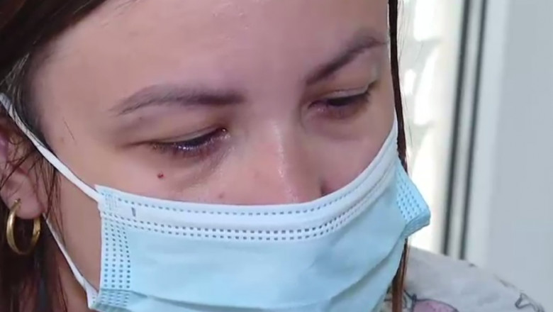 Mama unui copil ucrainean operat în România.