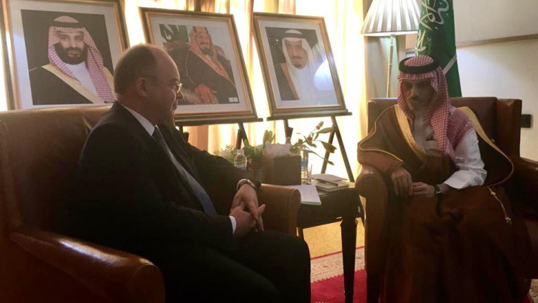 Întrevederea ministrului afacerilor externe Bogdan Aurescu cu ministrul afacerilor externe al Regatului Arabiei Saudite, Prințul Faisal bin Farhan al-Saud