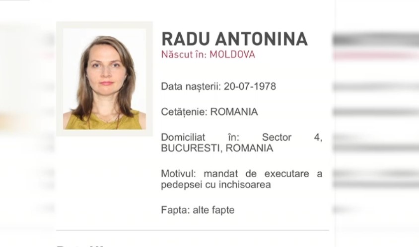 Ce se întâmplă cu Antonina Radu, condamnată în dosarul Colectiv și fugară în Republica Moldova. Anunțul Ministerului Justiției