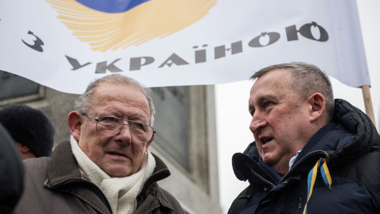 Stand with Ukraine rally in Warsaw, Poland - 20 Feb 2022