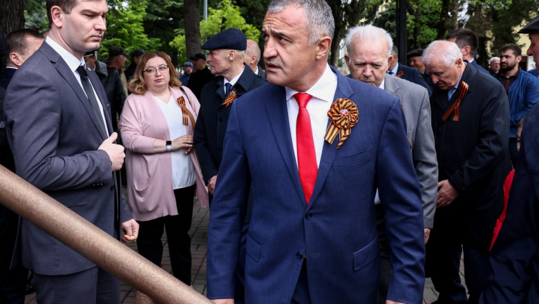 „Preşedintele” regiunii separatiste Osetia de Sud din Georgia, Anatoli Bibilov.