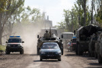 Ukrainian servicemen, who surrendered at Azovstal Iron and Steel Works in Mariupol