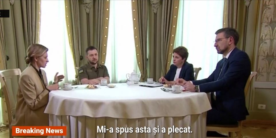 Zelenski, primul interviu alături de soția sa, Olena. Prima Doamnă a Ucrainei a povestit cum a aflat că a început războiul