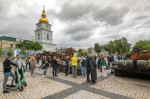 Destroyed Russian Armored Vehicles Displayed For Ukrainians To See At Mykhailivska Square In Kyiv, Ukraine - 22 May 2022