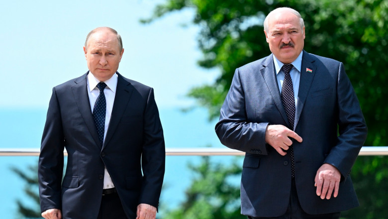 Vladimir Putin și Alexander Lukașenko
