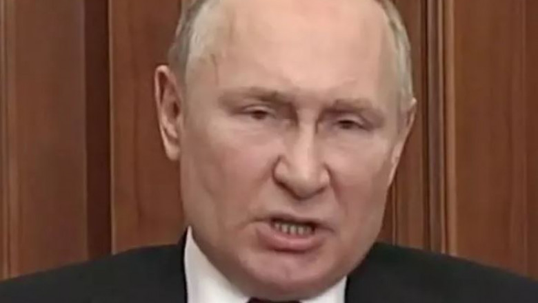 Președintele rus Vladimir Putin portret