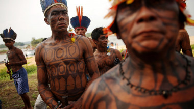 Indigenous Tribes Protest Dam Construction In Brazil's Amazon