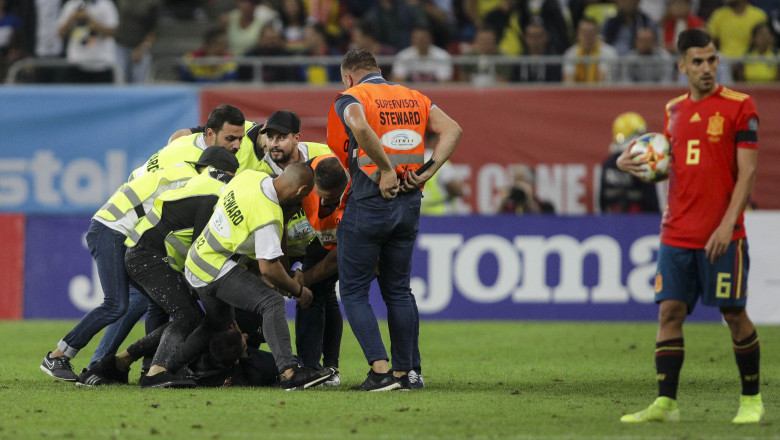 Incident la meciul România-Spania