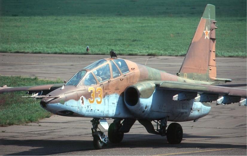 Momentul în care ucrainenii doboară un avion rusesc Su-25 cu un lansator de rachete sovietic