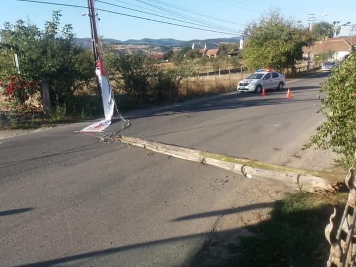 Un stalp de telefonie nu a mai suportat-o pe Viorica Dancila si s-a prabusit
