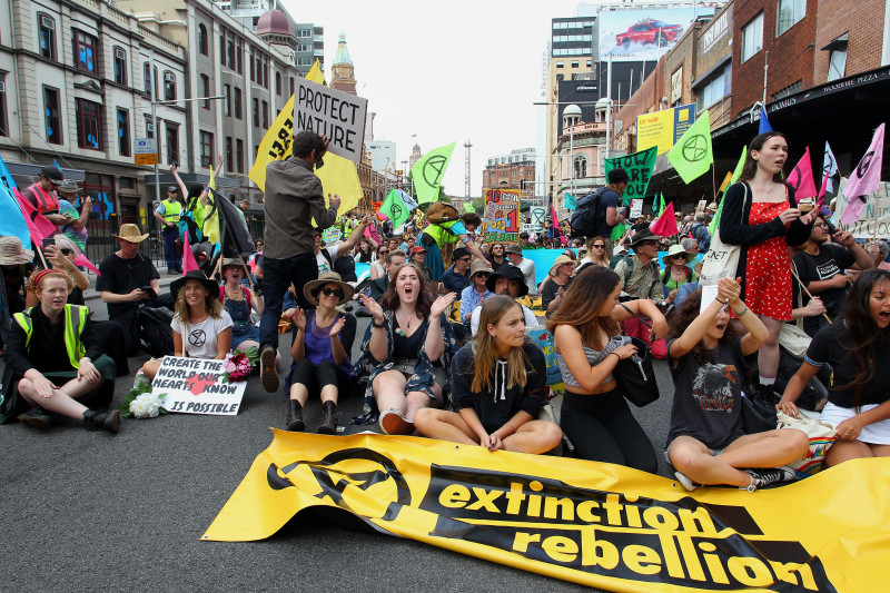 Australians Protest Climate Change As Part Of Global Rebellion