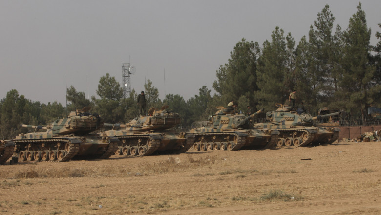 tancuri turcesti in ofensiva din nordul siriei