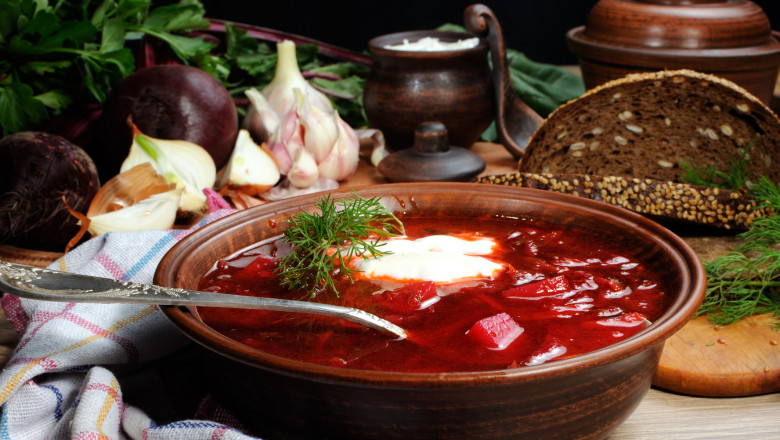 Borsch - soup with beet