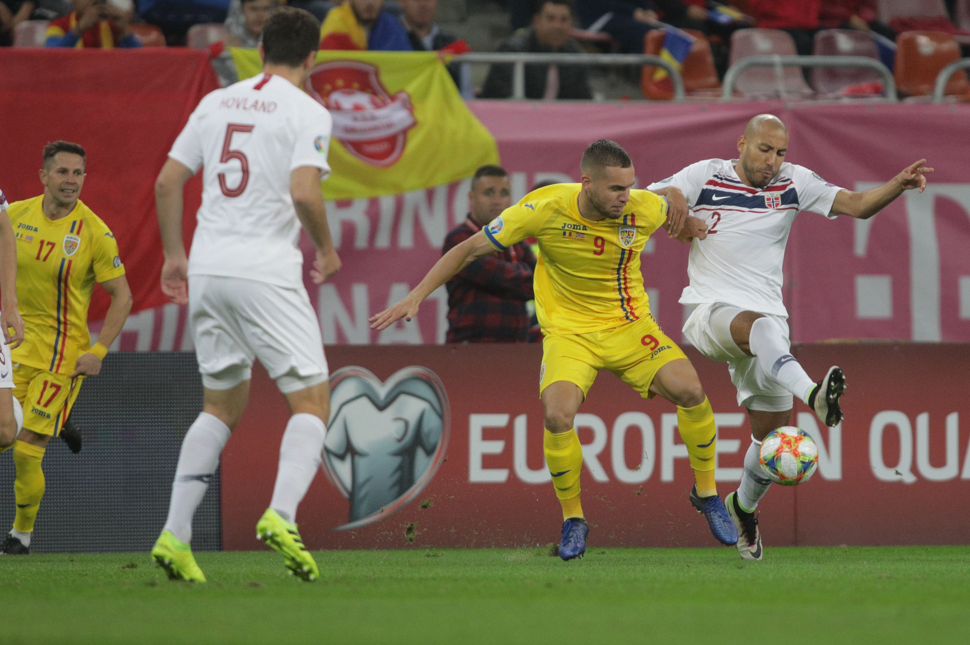 Romania-Norvegia, 1-1 in preliminariile EURO 2020. Cum arata clasamentul grupei F