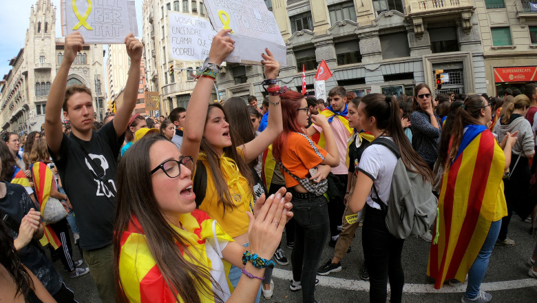 Catalan Protesters Call General Strike Over Jailing Of Separatists
