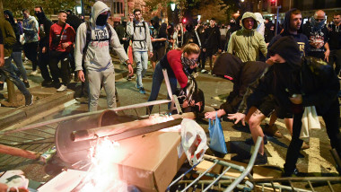 Barcelona Sees Another Night Of Protest Against Jailing Of Catalan Separatists