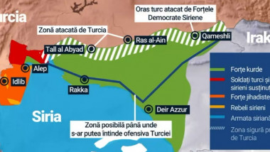 harta turcia siria bombardamente