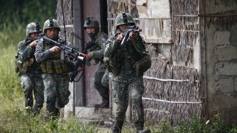 Armed Forces of the Philippines hold military exercises