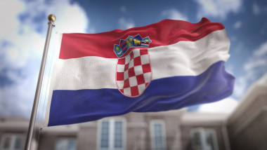 ilustratie cu steagul croatiei