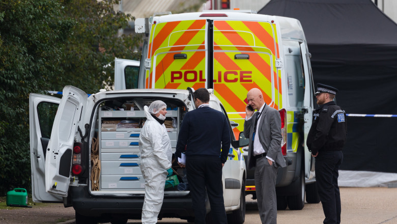Dead bodies discovered in a lorry on an Industrial Estate in Grays, Essex