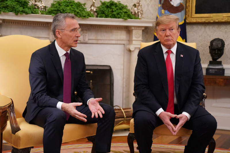 donald trump si jens stoltenberg