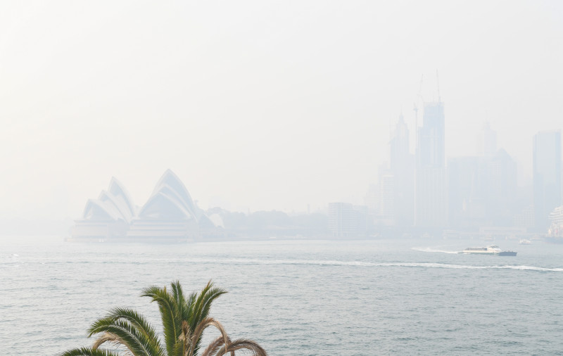 Smoke Haze Over Sydney As Fire Danger Risk Heightens