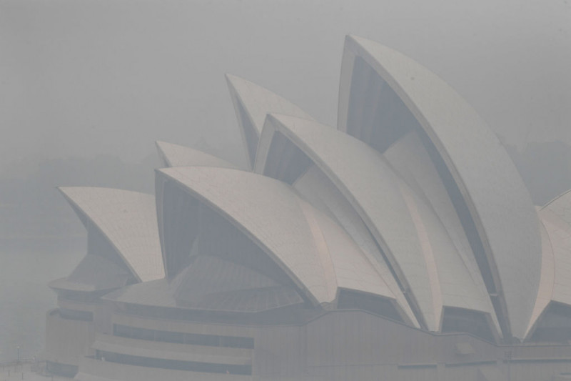 Smoke Haze Over Sydney As Fire Danger Risk Heightens