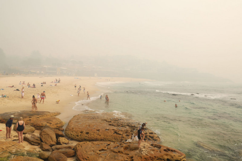 Smoke Haze Over Sydney As Fire Danger Risk Heightens