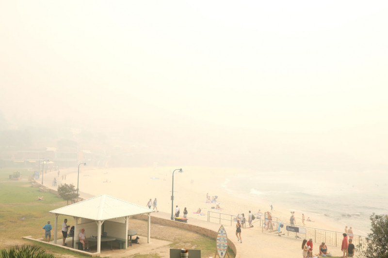 Smoke Haze Over Sydney As Fire Danger Risk Heightens