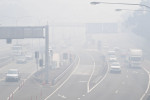 Smoke Haze Over Sydney As Fire Danger Risk Heightens