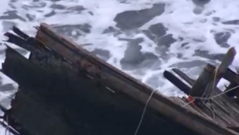 ambarcatiune naufragiata in japonia