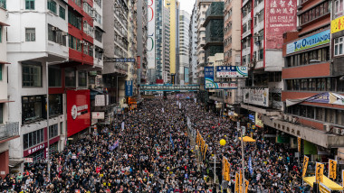 Hong Kong Marks New Year With Anti-Government Protests