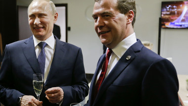 Vladimir Putin și Dmitri Medvedev