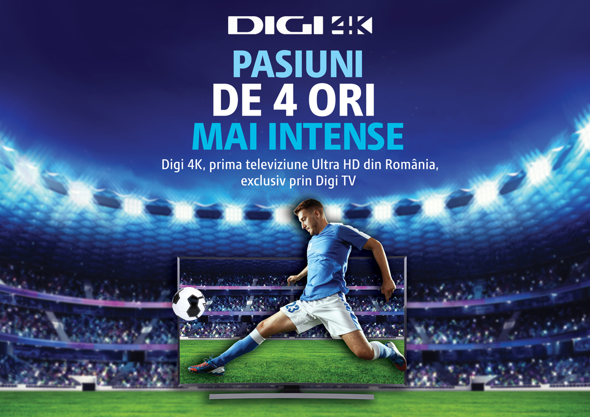 Cele mai mari competitii sportive se vad 4K la Digi TV