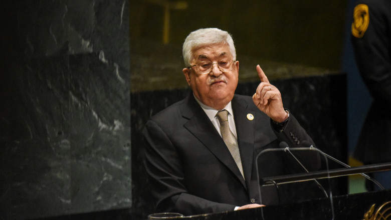 președintele Palestinei, Mahmoud Abbas