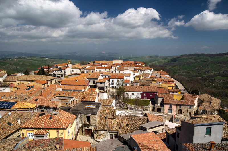 Landscape of Bisaccia (Avellino) Italy