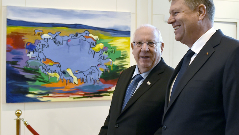 klaus iohannis si Reuven Rivlin presedintele israelului