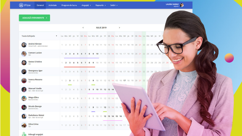 (P) Aplicatia de pontaj & HR, iFlow - Obiective 2020