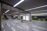 Empty station during coronavirus outbreak in China, 2020