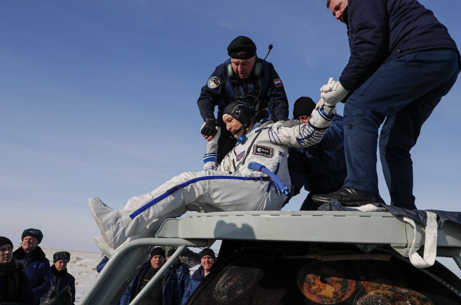 Soyuz MS-13 space capsule lands with Expedition 61 in Kazakhstan