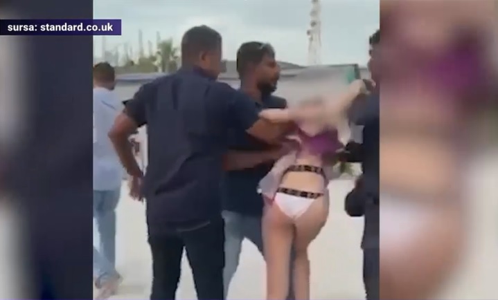 VIDEO. Arestată pentru că se plimba în bikini