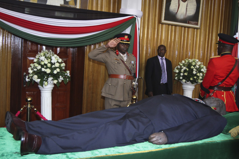 Kenyans to view the body of late Daniel arap Moi lying-in-state