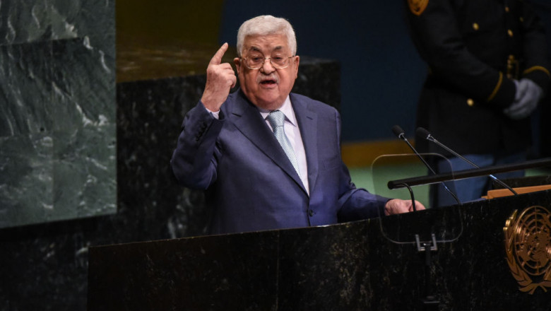 președintele Palestinei, Mahmoud Abbas