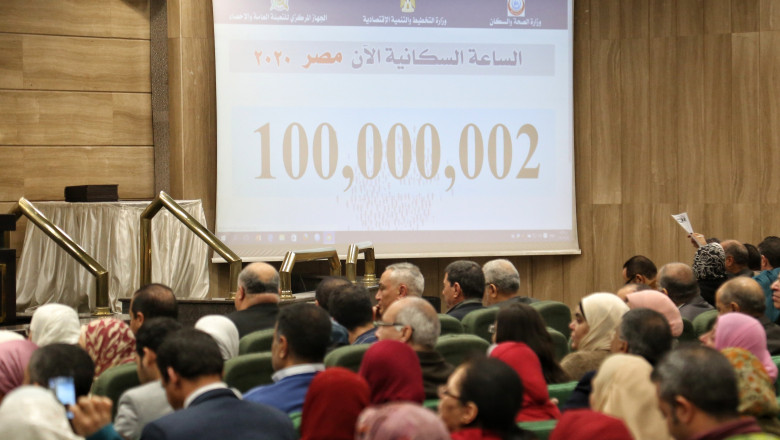 CAIRO, Feb. 11, 2020 A press conference of Egypt's Central Agency for Public Mobilization and Statistics is held in Cairo, Egypt, on Feb. 11, 2020. Egypt's Central Agency for Public Mobilization and Statistics said on Tuesday that the population in the country has reached 100 million. (Photo by Mohamed El RaaiXinhua), Image: 497917078, License: Rights-managed, Restrictions: , Model Release: no, Credit line: Xinhua / Zuma Press / Profimedia